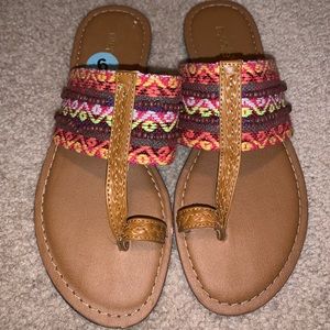 New Tribal Print Sandals